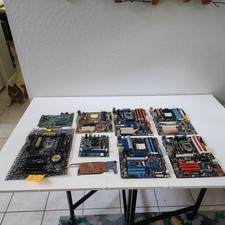Motherboard Lot OF 9 ASUS Z97-A M4A89GTD PRO Biostar TZ77A MSI Mixed FOR PARTS picture