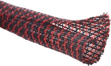 10Ft Black Red Cable Management Sleeve Wire Loom For Home Office Organization picture