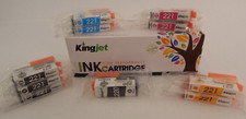 11 Canon Compatible Ink Cartridges EXP 6/20 PBK+BK+C+M+Y  Kingjet CP-220/CC-221 picture