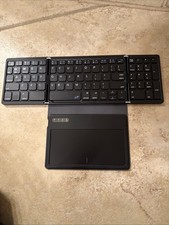 GEODMAER Foldable Keyboard with Touchpad Bluetooth Chargeable Wireless picture