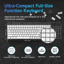 TMKB T98SE Mechanical Gaming Keyboard, Number Pad, LED Backlit NEW  picture