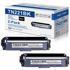 2-Pack Black Toner Cartridge Replacement for Brother HL-3140CW MFC-9130CW TN221 picture