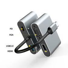 USB-C3.1 To HDMI/USB3.0VGA Hub Dock Adapter TV/Projector/PPT/Apple MacBook/Phone picture