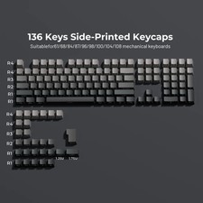 XVX Phantom Gradient PBT Keycaps Double Shot OEM 136 Keys Shine Through picture