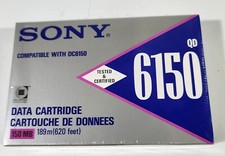 SONY QD6150 QD6150N Data Cartridge Backup Tape 150MB 189M 620FT - New Sealed[W58 picture