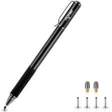 Digiroot Universal Stylus,[2-in-1] Disc Stylus Pens for All Touch Black picture