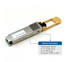 QSFP56 200G VR4 Transceiver MPO12 APC 850nm Multimode Fiber Arista HPE Dell picture