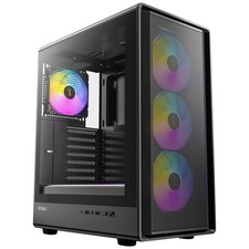 Antec P6 NEO ARGB High Airflow Mid-Tower ATX PC Case USB-C Glass Panel picture
