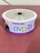 Memorex DVD-R 30Pk 16X 4.7GB 120Min Brand New Factory Sealed picture