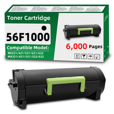 56F1000 Toner Compatible for Lexmark MS321 MS421 MS521 MS621 MS622 MX321 MX421 picture