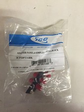 ICC Fiber Adapter Panel, 6 Simplex, Metal, Black ICFOPT16BK (NEW) picture