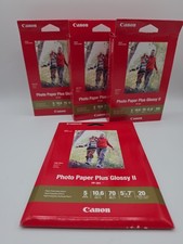 Lot Of 4 Canon PP-301 Photo Paper Plus Glossy II 4x6 300 Sheets 5x7 20 Sheets picture