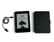 Amazon Kindle Paperwhite 7th Gen DP75SDI Ereader WiFi Tested Case Cord Bundle picture