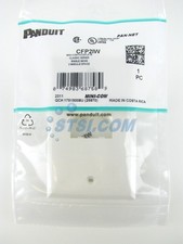 Panduit CFP2IW 2-Port Mini-Com Faceplate, Classic Series, Off-White ~STSI picture