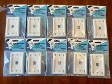 LOT OF 10 - BELKIN 1-Port Single Gang Faceplate (SEALED NEW) picture