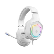 Rampage RM-K90 Wired Gaming Headset with Microphone – RGB Headphones White picture