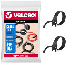 Reusable Cable Ties, 100 Pack 6 Inch, Cord & Cable Management Straps for Electro picture