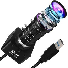 12MP High Speed Varifocal USB Camera 4K 60FPS Webcam Manual Zoom... picture