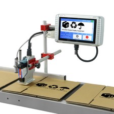 12.7mm Online TIJ Coding Machine Host Only for Date Barcode QR Code picture