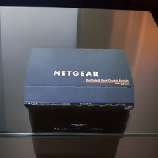 NetGear GS108 ProSafe 8-port Gigabit Switch v3 W/Adapter And 1 Ethernet Cable picture