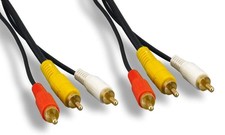 Dual RCA Audio RG59 Video Cable 12FT AV Premium picture