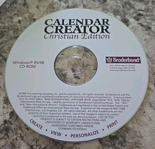 Calendar Creator Christian Edition PC Software picture