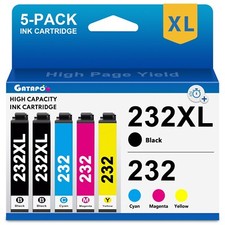 5 Pack T232 232XL Compatible Ink Cartridge for XP 4200 4205 WF2950 2930 picture