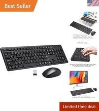 Full-Sized 2.4G Wireless Keyboard and Ergonomic Mouse Combo for Superior Typing picture