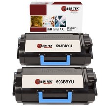 2Pk LTS 593BBYS Black Hi-Yield Compatible for Dell S5830 (X68Y8) Toner Cartridge picture