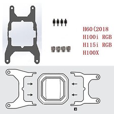 Cooler Mounting Bracket Buckles For CORSAIR H60(2018) H100i RGB H115i RGB H100X picture
