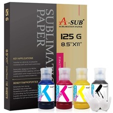 Bundle A-SUB Sublimation Paper Sublimation Ink Compatible 502 522 542 F170 F570 picture
