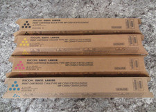 4 x New Ricoh Savin Lanier 841582 841453 841454 841455 CMYK Print Cartridge Set picture