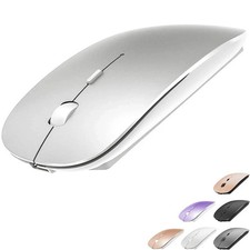 KLO Rechargeable Bluetooth Mouse for MacBook/MacBook air/Pro/iPad, Silver picture