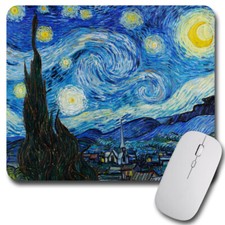 Van Gogh Art ~ The Starry Night ~ Mouse Pad / PC Mousepad ~ Gifts for Artists picture