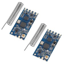 2 PCS HC12 433Mhz SI4463/SI4438 Wireless Serial Port Module 1000M Antenna picture