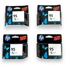 Hewlett Packard HP 95 Tri-color Ink Cartridge Lot 4 Color Inkjet Exp 05/2012 New picture
