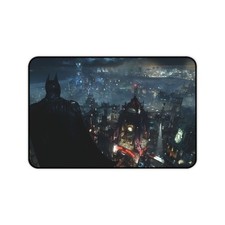 Gotham City Night Desk Mat | Batman Silhouette Mousepad picture