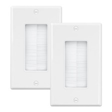 iwillink Brush Wall Plate 2 Pack, Cable Pass Through Insert for Wires, Single... picture