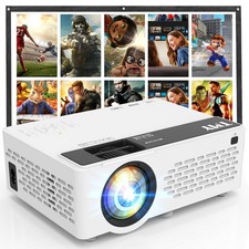 TMY 1080P Full HD Portable Mini Projector, Upgraded Bluetooth Movie 1, Black  picture