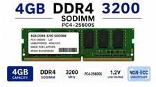 Mixed Brand / Model 4GB DDR4 3200MHz SODIMM RAM picture