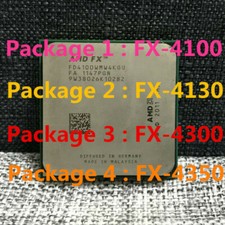 AMD FX-4100 FX-4130 FX-4170 FX-4300 FX-4350 CPU Quad-Core Socket AM3+ Processor picture