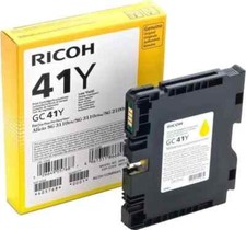 Brand New OEM Ricoh 405764 (GC41Y) Yellow Ink Cartridge, 2,200 Pages Yield picture