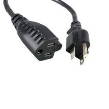 Lot of 10pcs AC Power Cord Extension Cable NEMA5-15P/15R SJT 16 AWG 13A 250V picture
