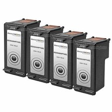 4 Reman 74XL BLACK Ink Cartridge for HP Deskjet D4260 D4360 D4363 D4263 picture