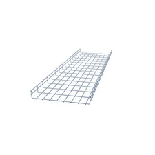NavePoint Electro Zinc Plated Wire Mesh Cable Tray, 15.75