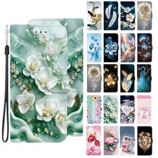 Flower Butterfly Tiger Wallet Phone Case for Samsung A14 A56 A07 A26 A17 A55 A36 picture