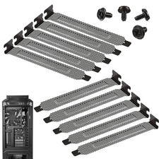 10 PCS PCI Slot Cover, Hard Steel PC Cases Ventilation Covers with Screw PC... picture