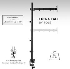 VIVO Extra Tall Single Monitor Desk Mount Stand 39 inch Pole. 39