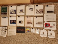Vintage Apple IIGS Computer Manuals Software Lot -RGB Monitor RAM Disks Stickers picture
