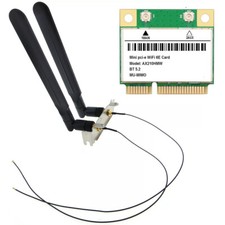 AX210 WiFi 6E Half Mini PCI-e Network Card AX AC Wireless Antenna Mini PC Panel picture